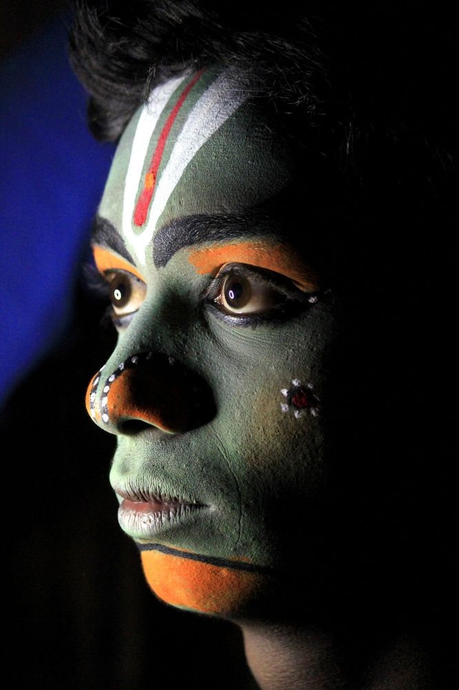 Colored Face Portrait