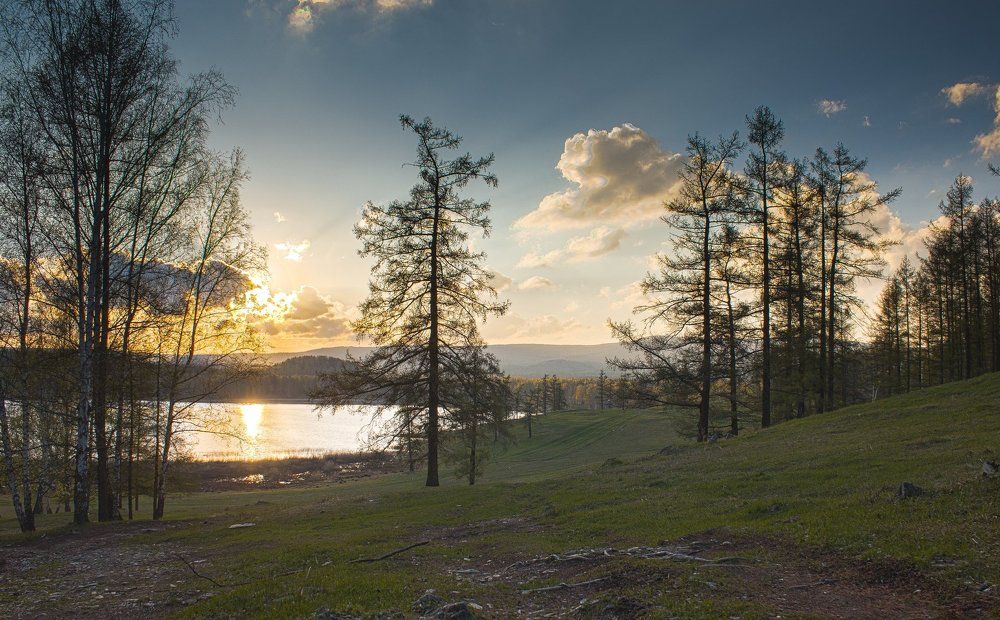 Закат на оз.Песочное