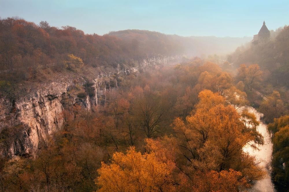 туман над Смотричским каньоном