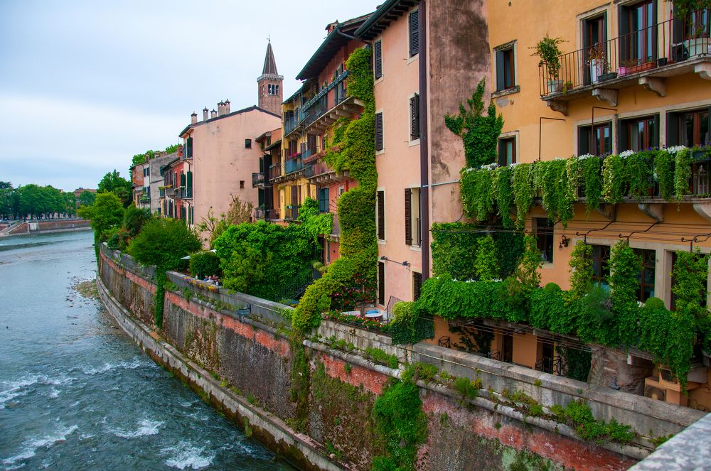 сады на балконах Вероны