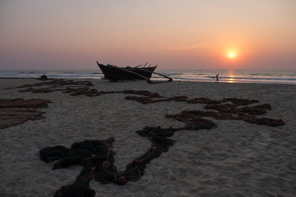 За несколько минут до захода солнца