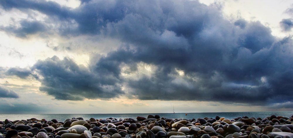 вечер на море