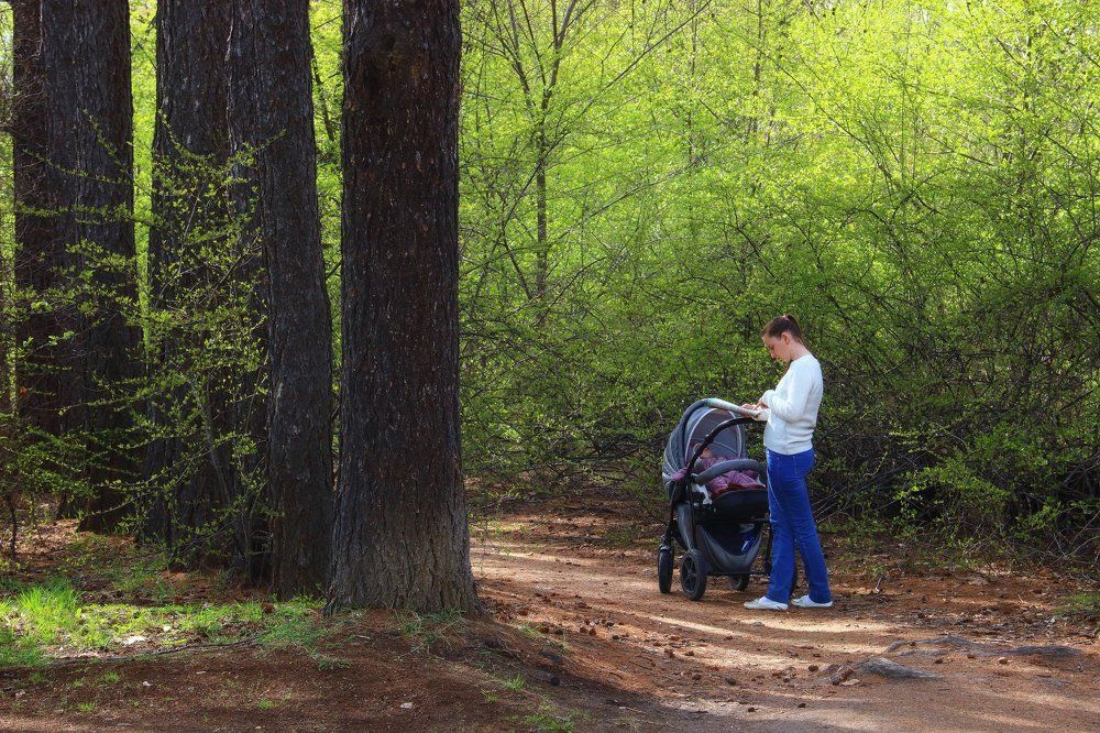 Весна в городском парке