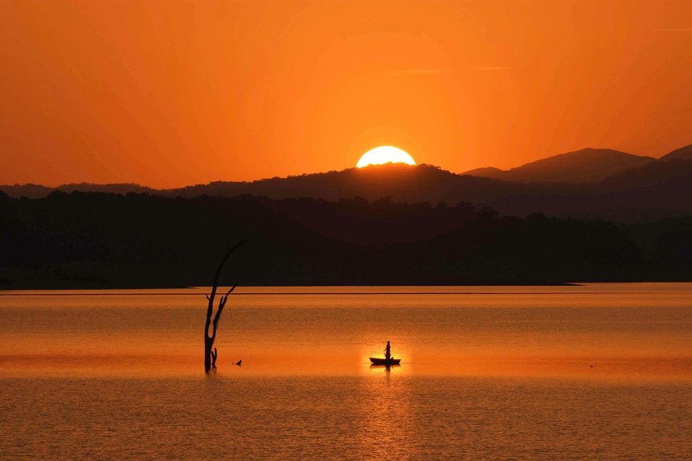 Fisherman infront of Sunset