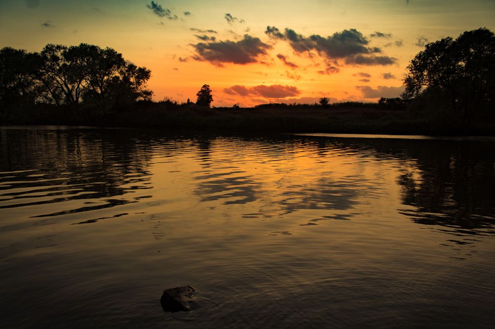 Landscape river side beauty