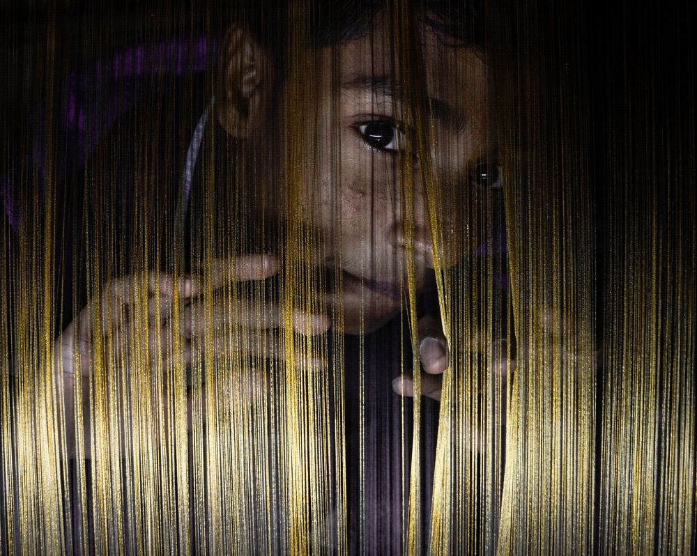 Life is a loom, weaving illusion.(handloom maker