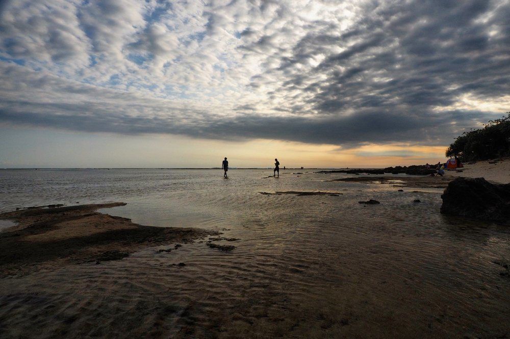 Between sky and beach