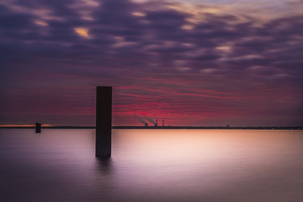 Сюрреализм заката на Финском заливе