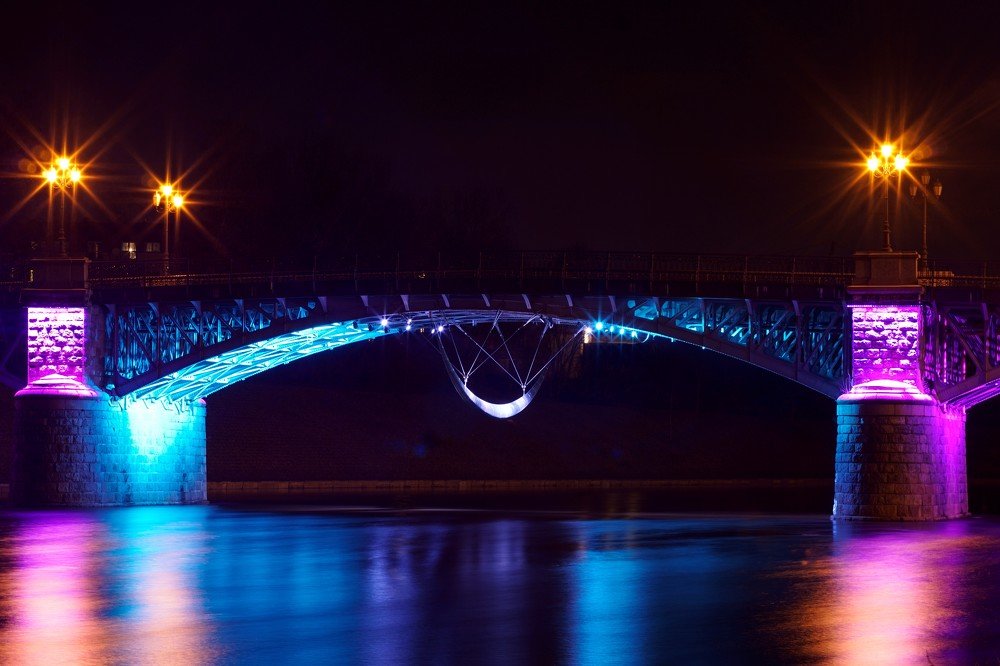 Старый железный мост в Вильнюсе