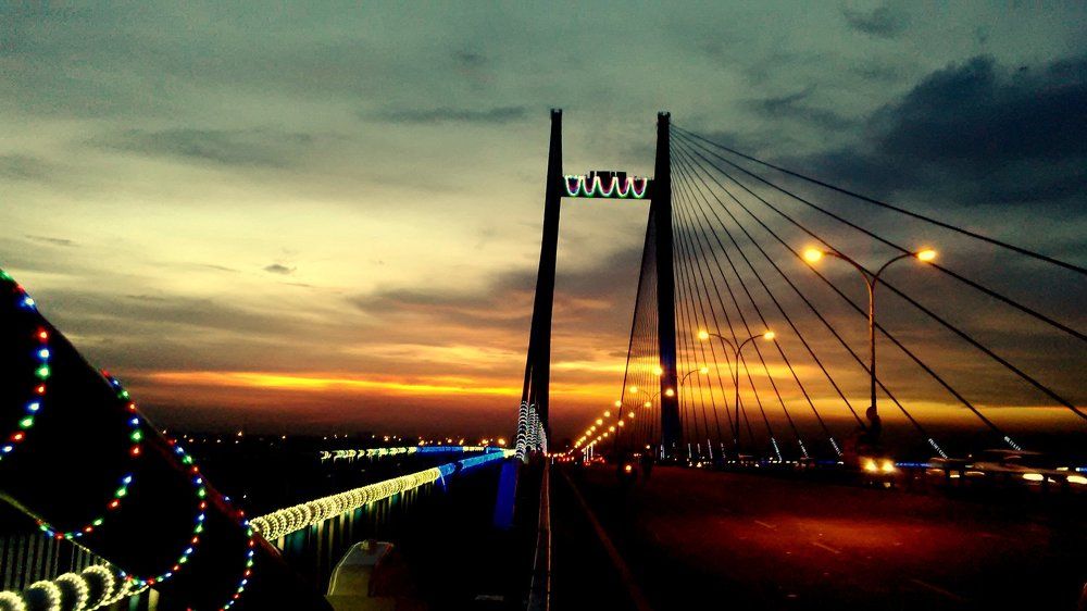 A bridge on the Twilight #June_Evening #bridgeview #skyfall #naturscanvas #juneevening