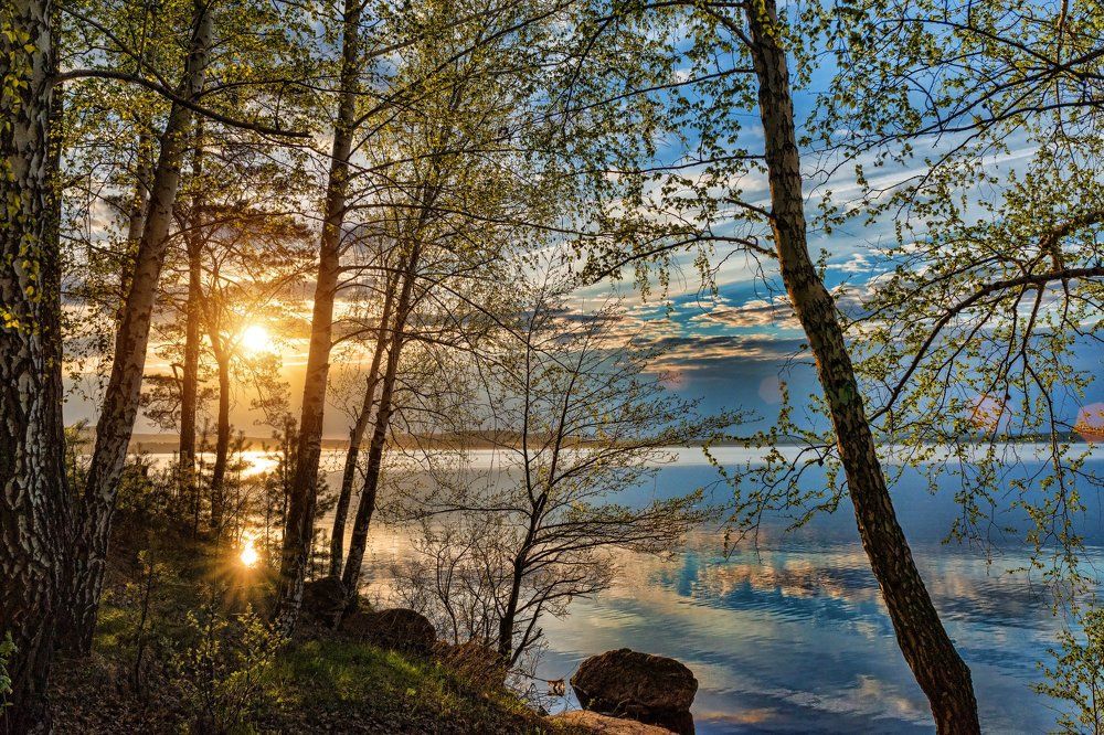 Вечер на озере