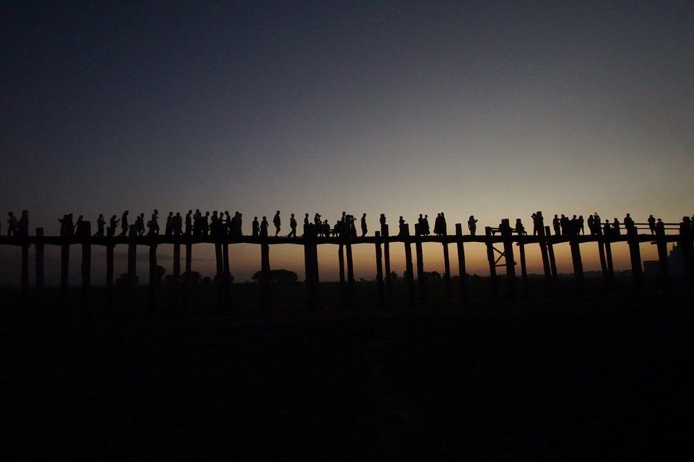 A busy sunset