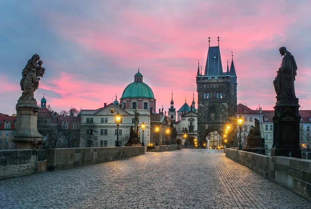 Prague at sunrise