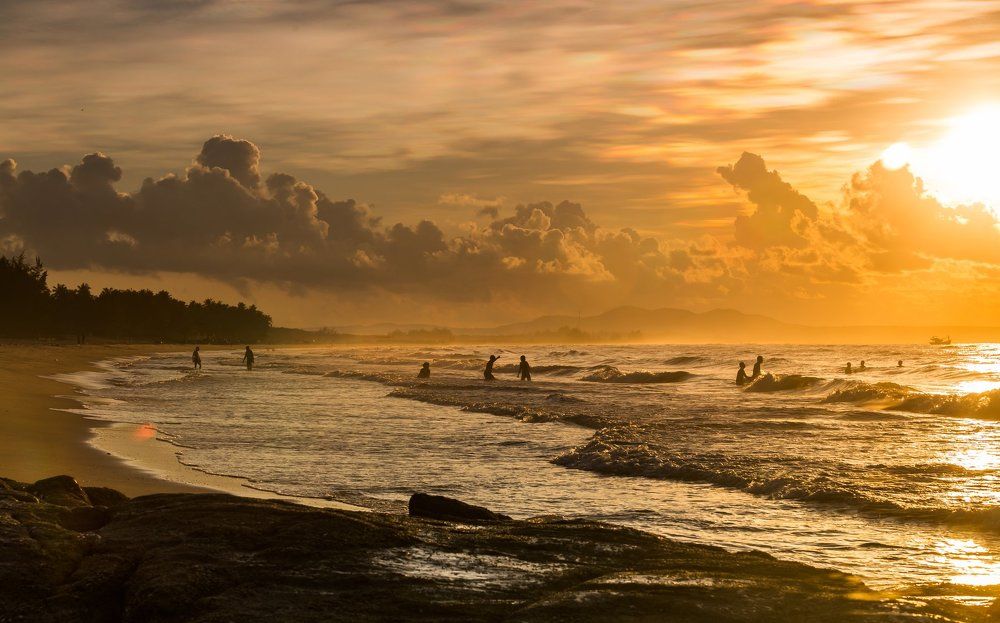 Sunrise on the beach
