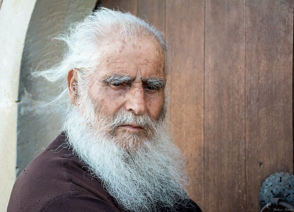 Слепой. Греческие старцы