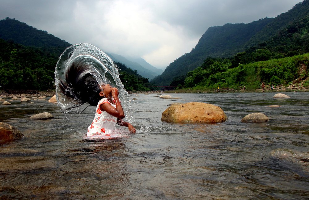 Profound attachment with nature of a girl