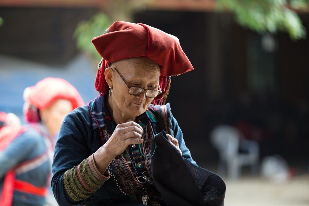 Portrait of an old woman