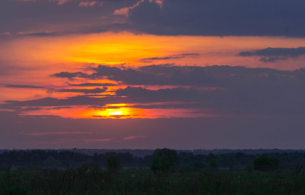 Закат после дождя
