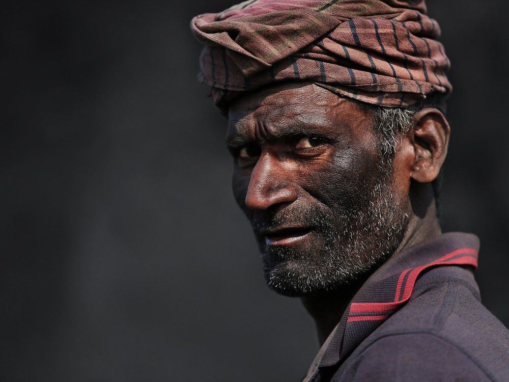 На разгрузке угля