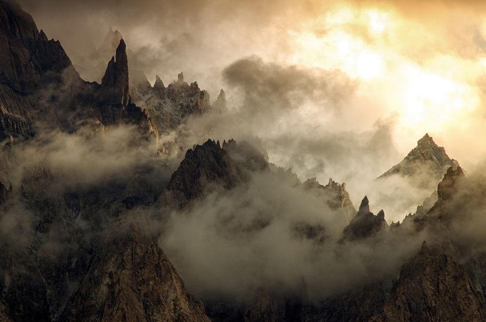 Morning fire , mystery in the mountains!!!