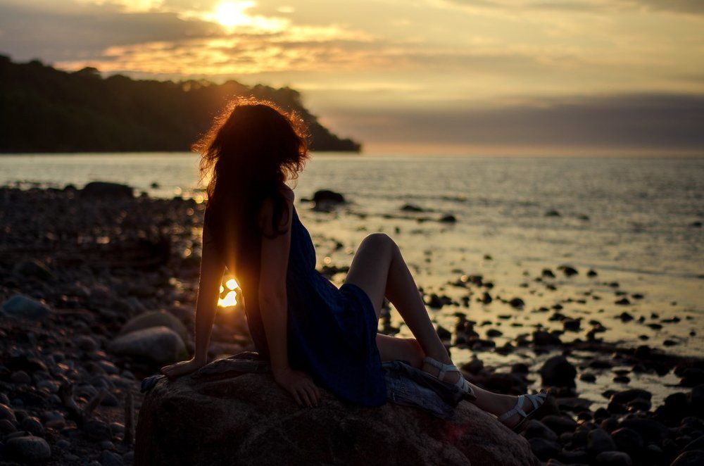 Закат на Балтийском побережье.