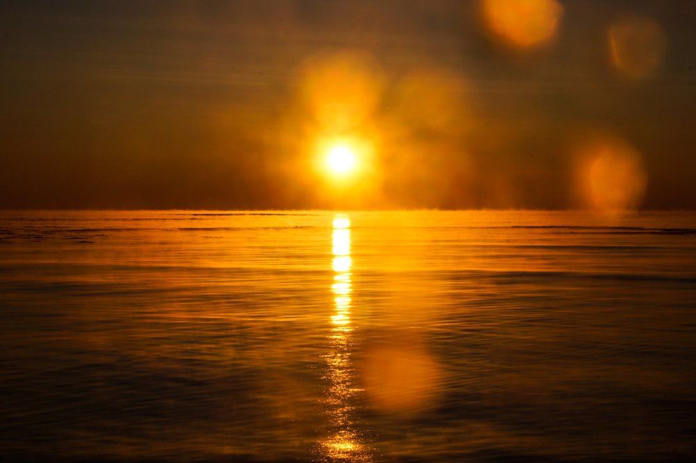 Sakhalin, the winter dawn