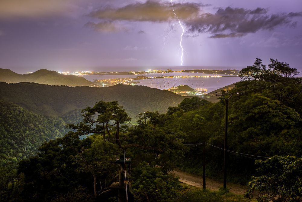 Litghtning over the Caribbean