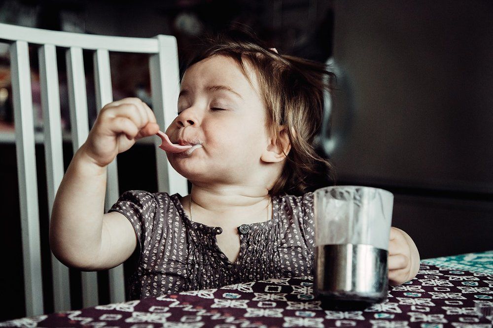 За завтраком