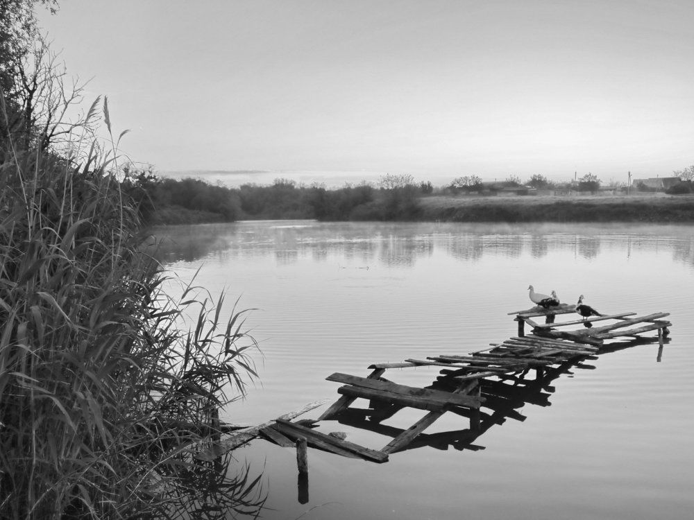 Деревенское утро.