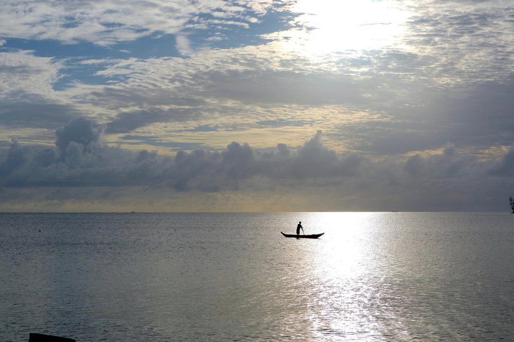 Rhythm of sea waves Siberut beach