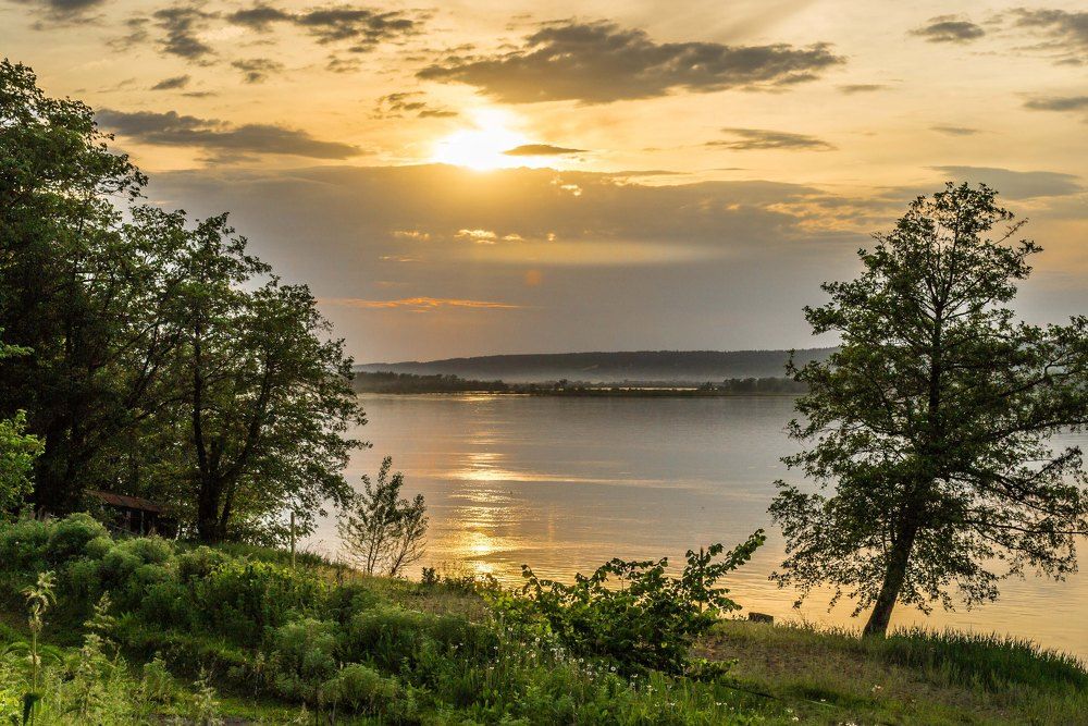 Тихий вечер на Волге