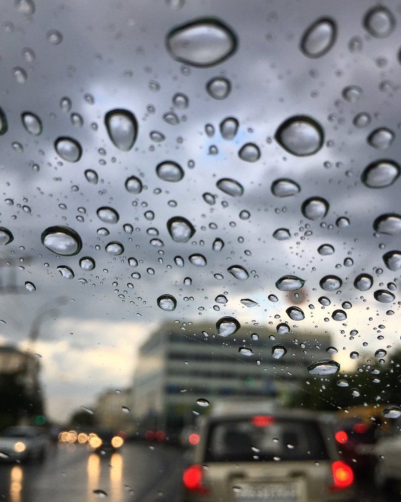 В каплях дождя