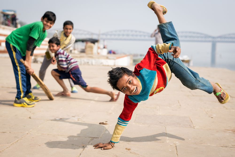 Счастливые индийские дети