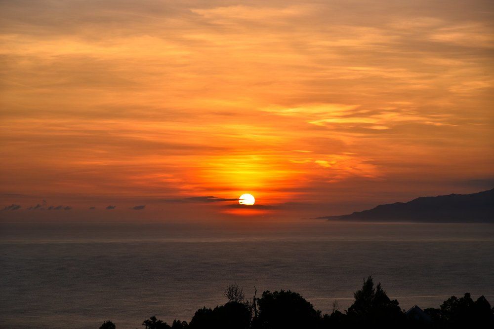 Sunrise from Pacific Ocean