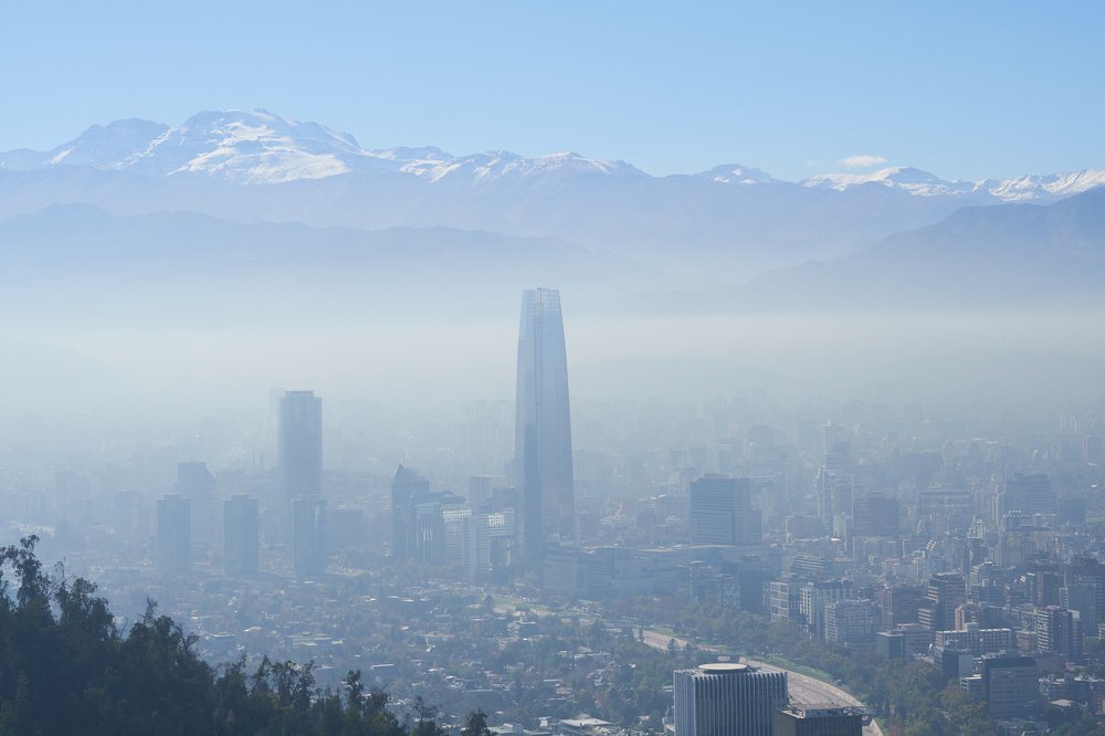 Город укрытый пеленой.