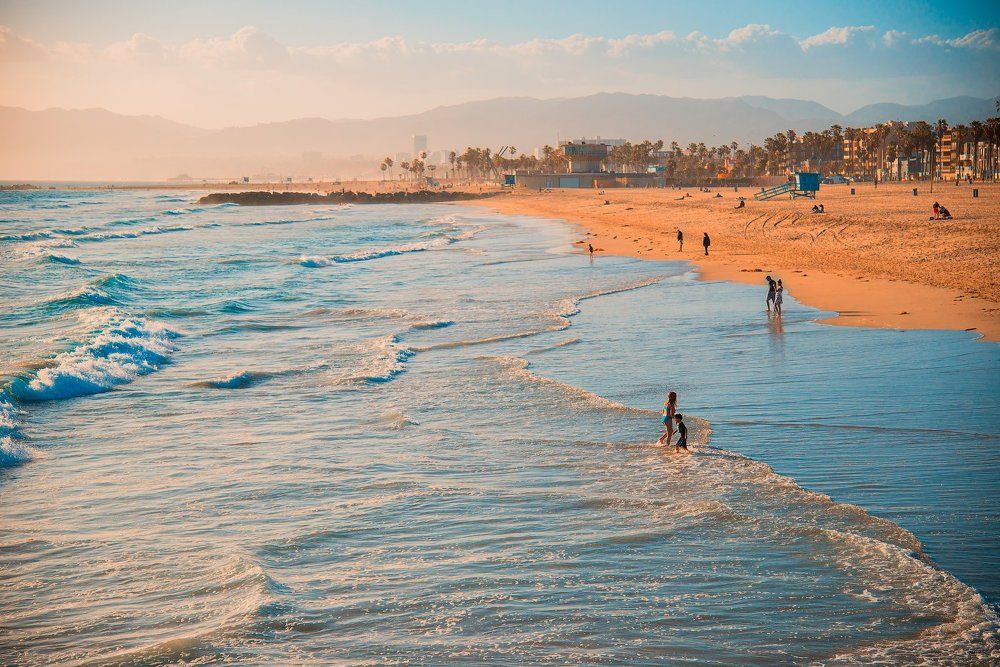 The ocean in Los Angeles