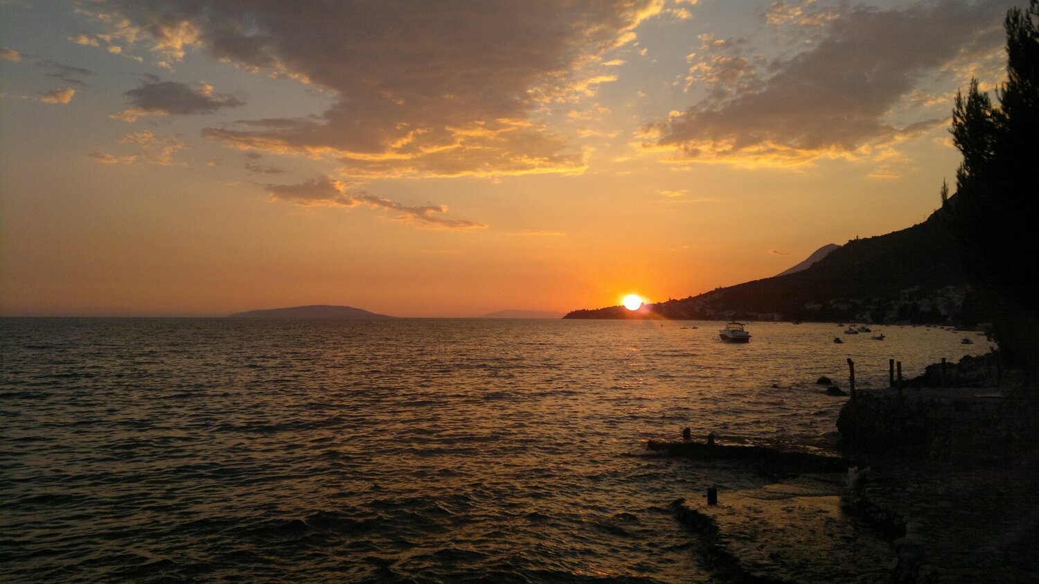 Gradac sunset