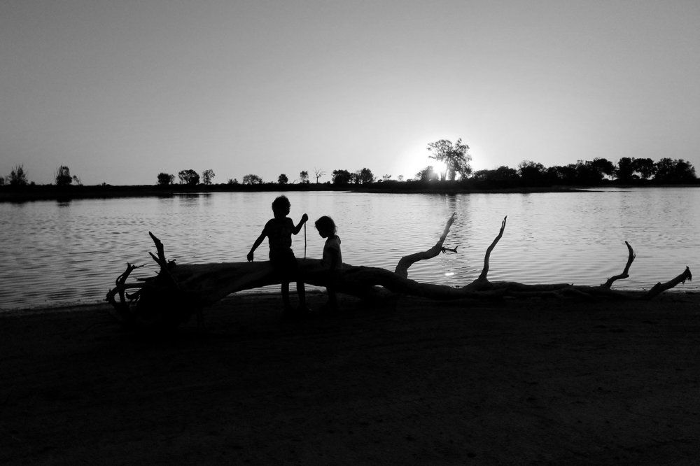 на берегу Австралийских заводей