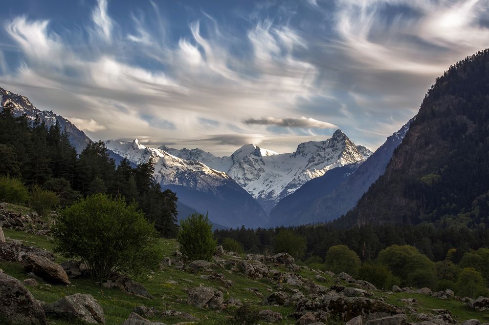 Горы,Небо,Теберда ...