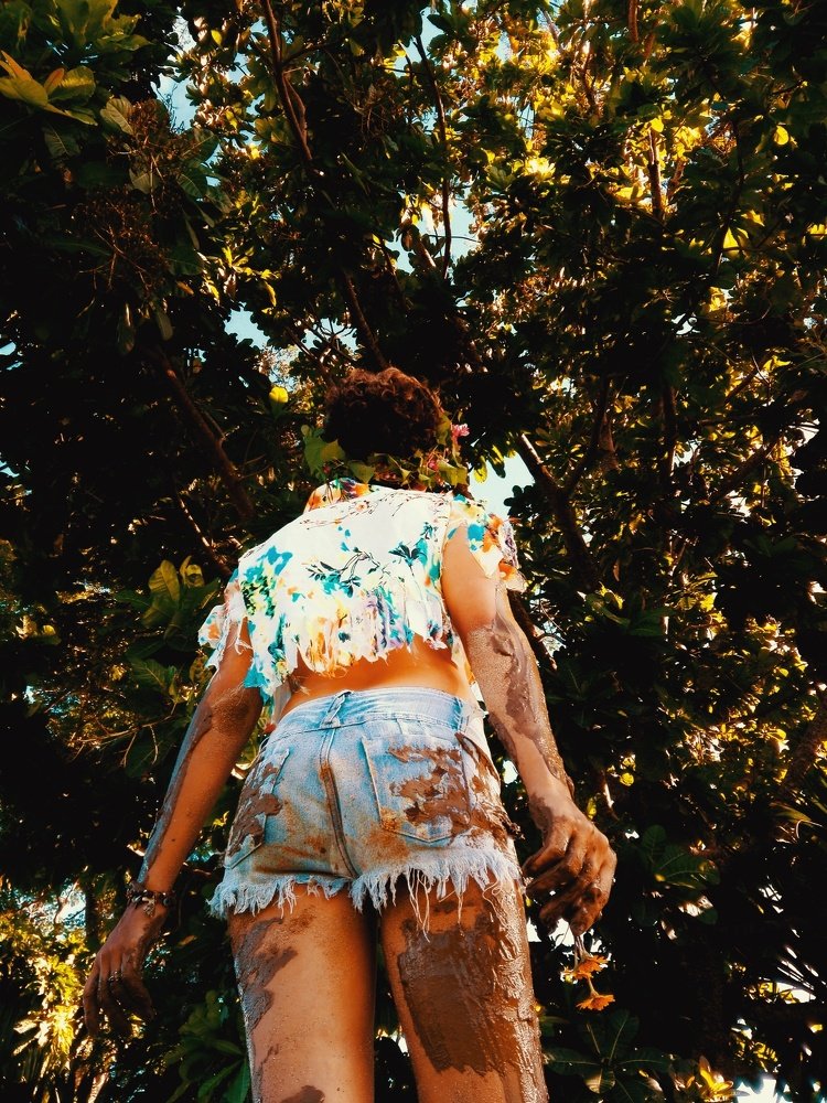 Bajo el gran árbol.