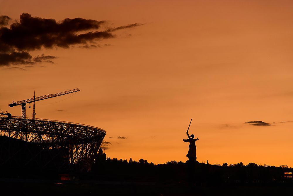 Закат над городом
