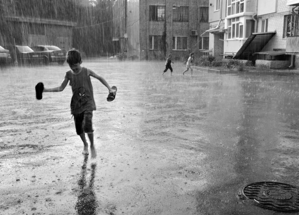 дождь пришёл внезапно