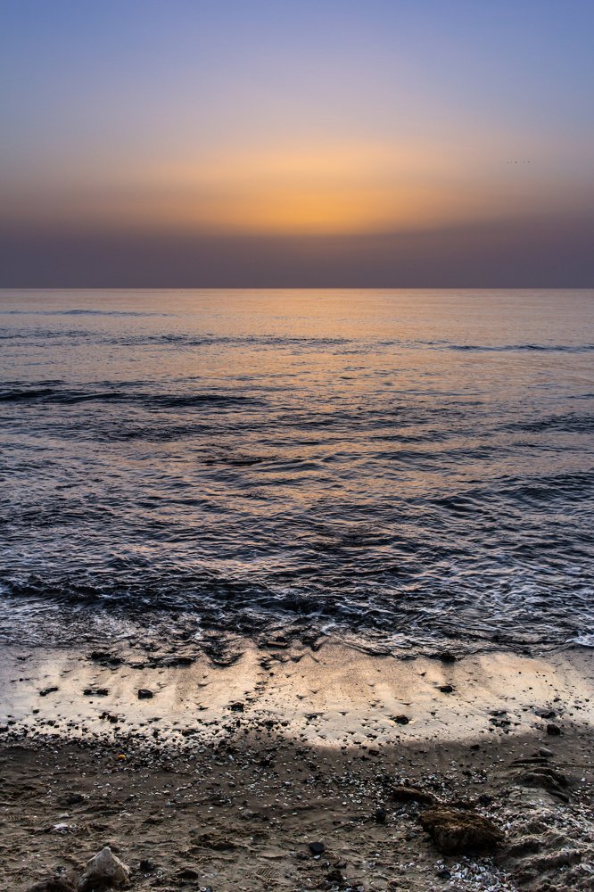 Sunset on Mediterranean Sea