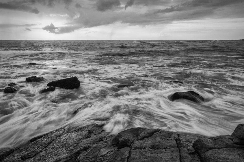 Seascape in bw