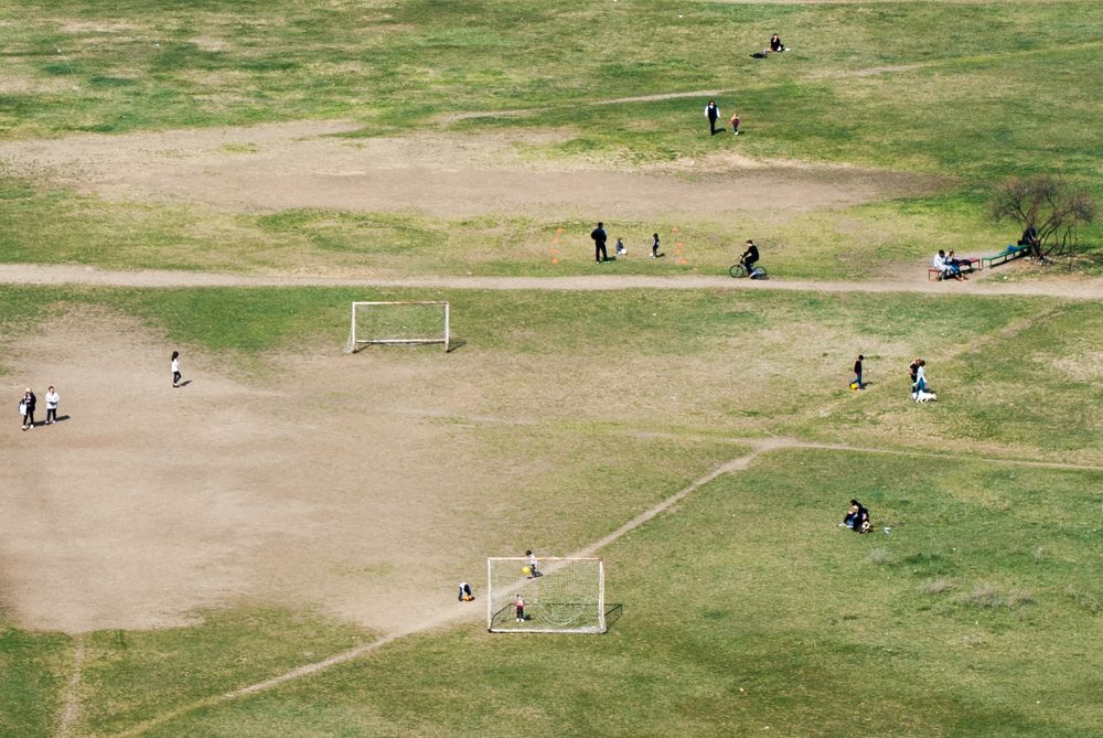 Stadium with people