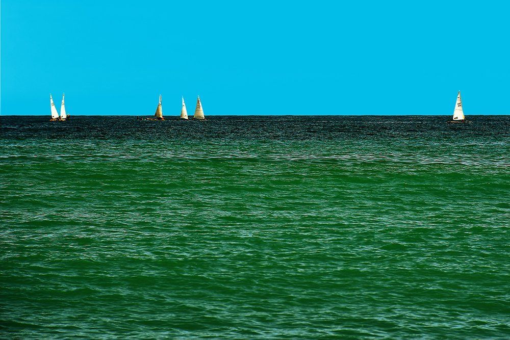 boats on the sea