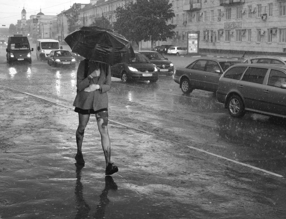 Дождь в городе