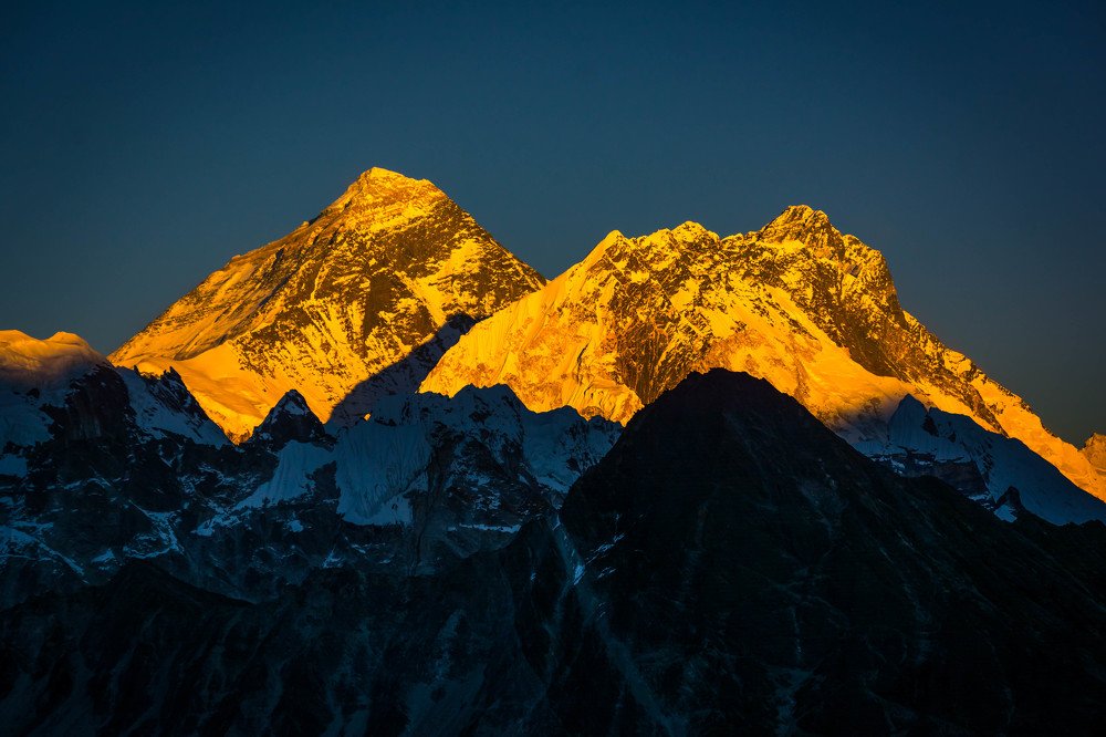 Sunset over Everest