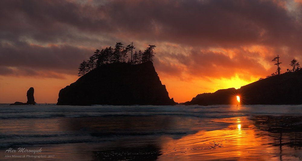 Закат в Национальном Парке Олимпик