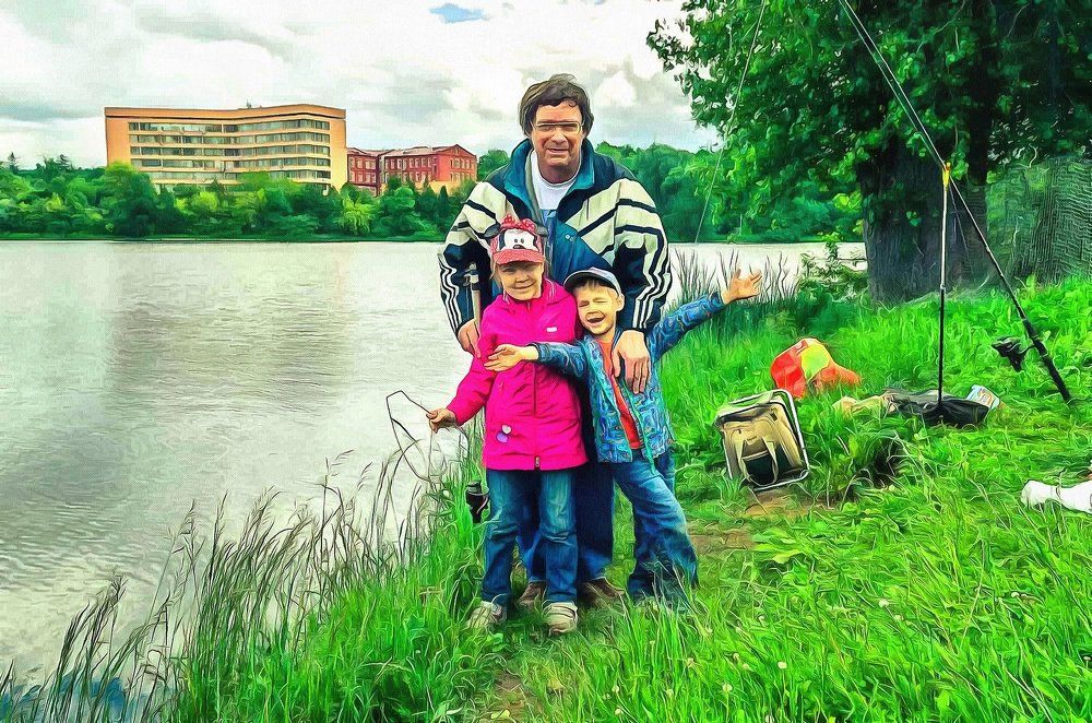 Рыбалка с дедом